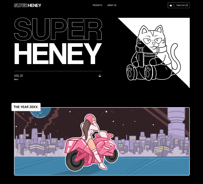 Super Heney Desktop Site